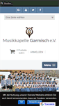 Mobile Screenshot of musikkapelle-garmisch.de